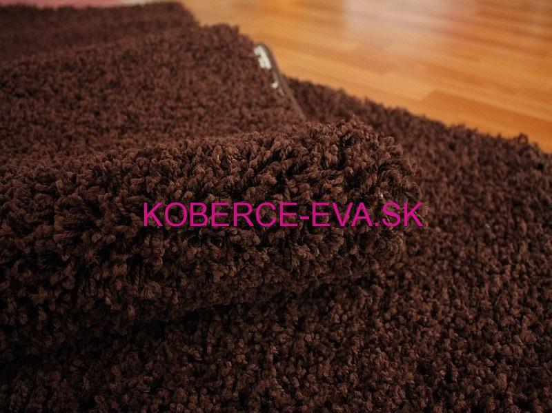 Shaggy koberec Parisian hnedý 80 x 400cm