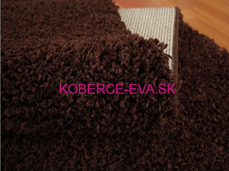 Shaggy koberec Parisian hnedý 80 x 400cm