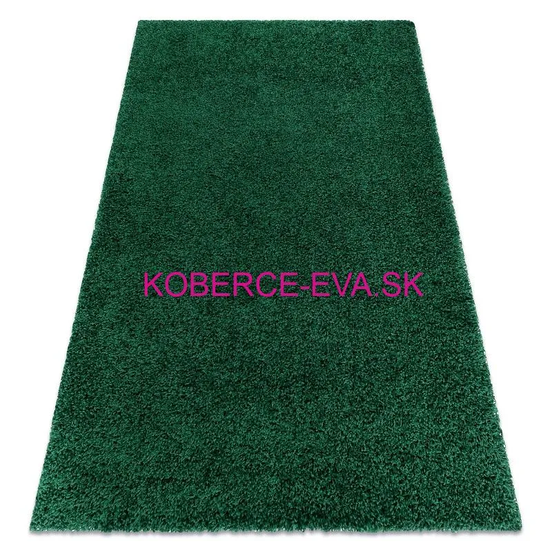 Koberec Shaggy Parisian tmavozelený