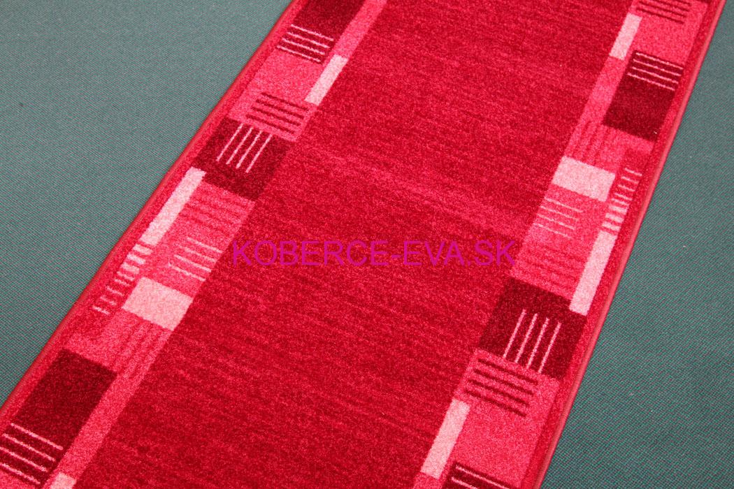 Behúň koberec Montana červený, béžový a hnedý