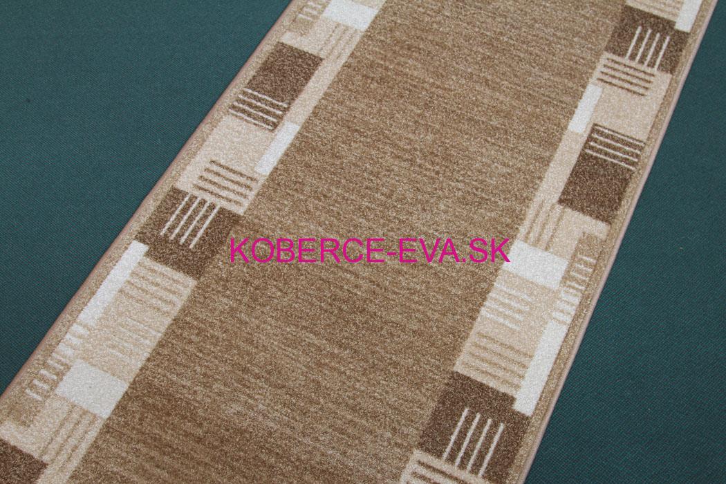 Behúň koberec Montana červený, béžový a hnedý