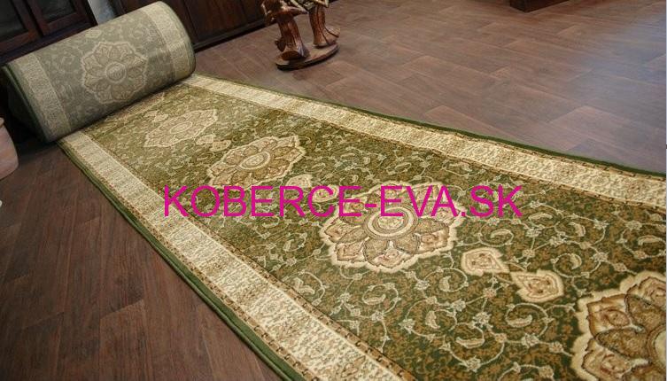 Behúň koberec Heat-set zelený