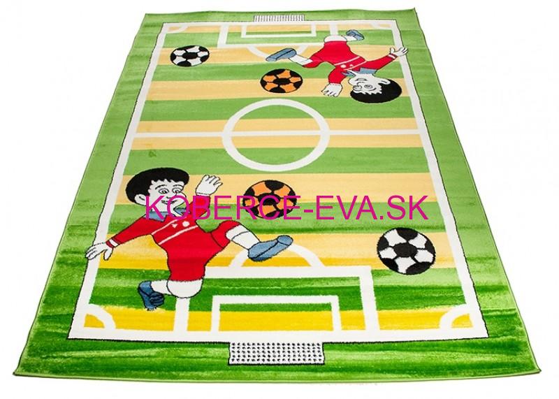 Detský koberec Happy futbal zelený