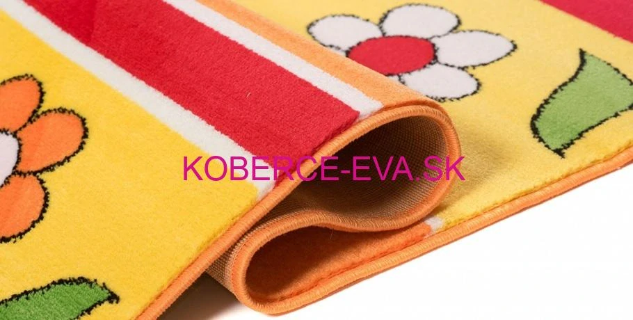 Detský koberec Happy zvieratká oranž