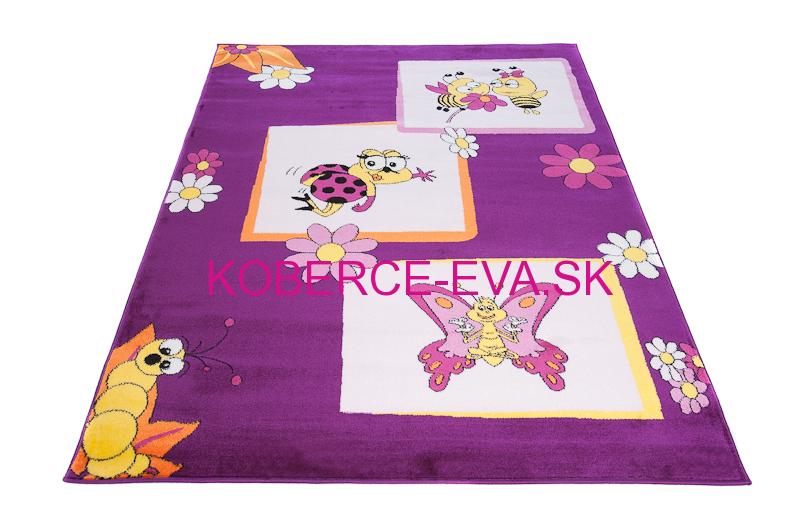 Detský koberec Happy dark purple