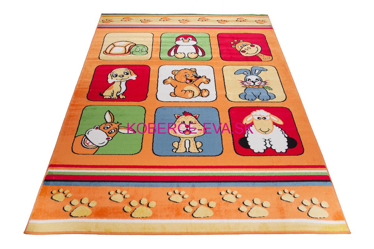Detský koberec Happy oranžová