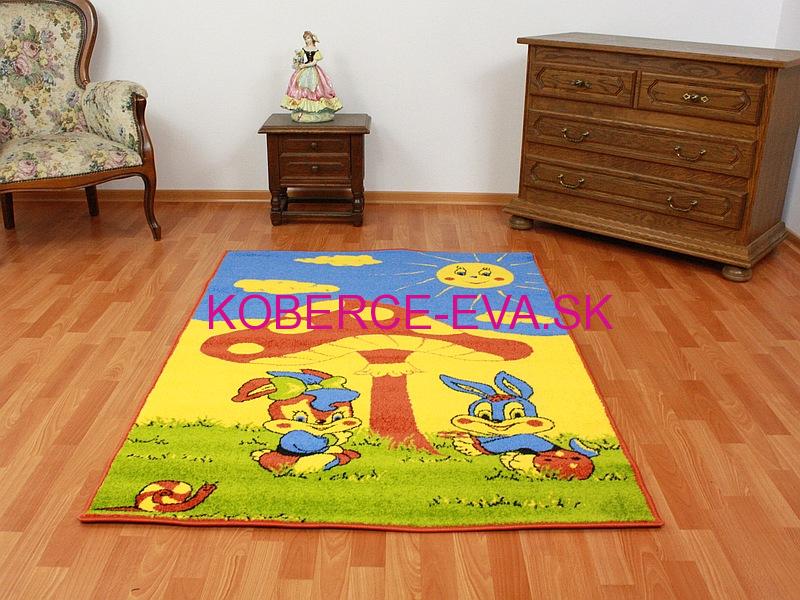 Detský koberec Zajačiky terra