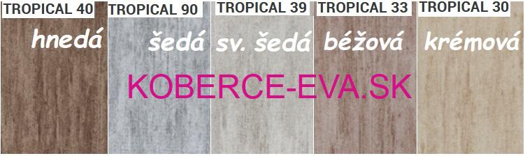 Koberce v metráži Tropical