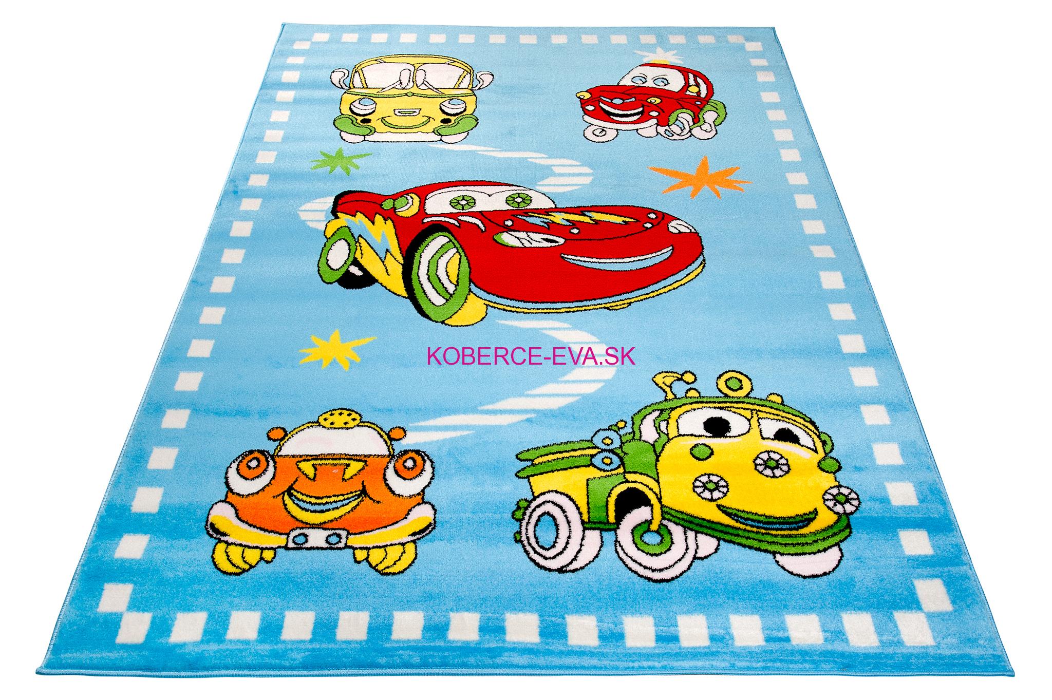 Detský koberec G011A B modrý