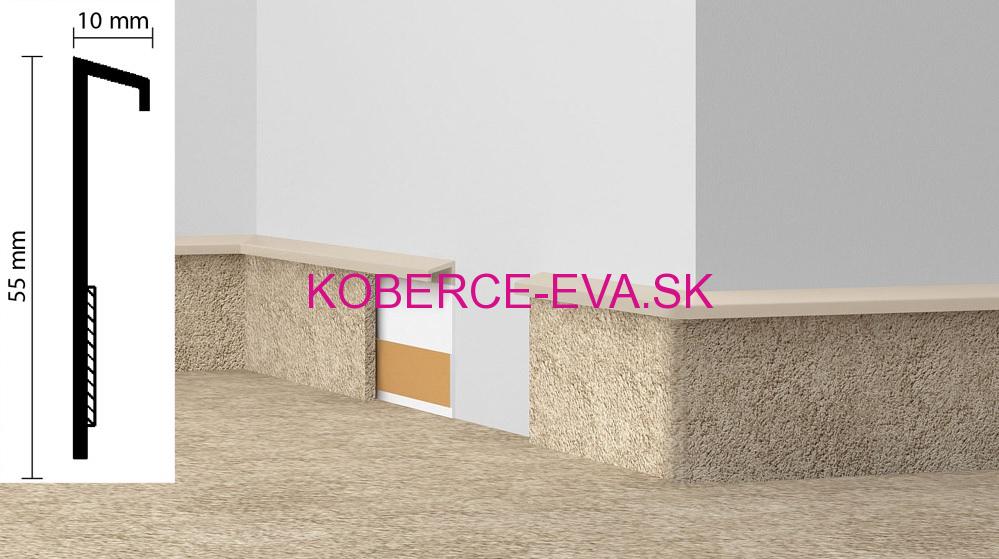 Soklová lišta TL 55 biela