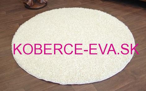 Koberec Shaggy Parisian krémový kruh