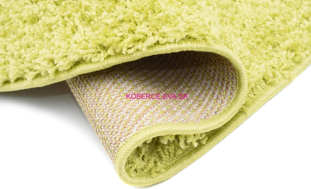 Koberec Shaggy Parisian 3cm svetlozelený