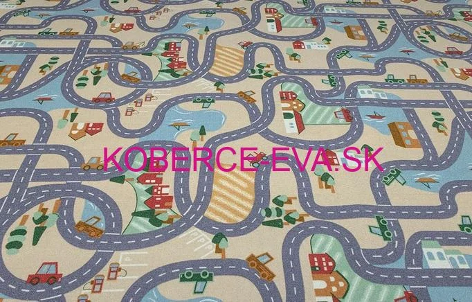 Metrážový detský koberec Scanroad 39