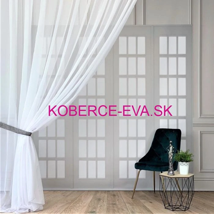 Záclona 18985 biela výška 305cm 