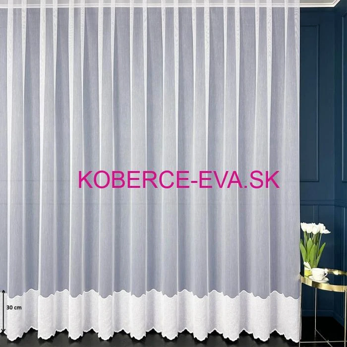 Záclona 112457 biela výška 280cm