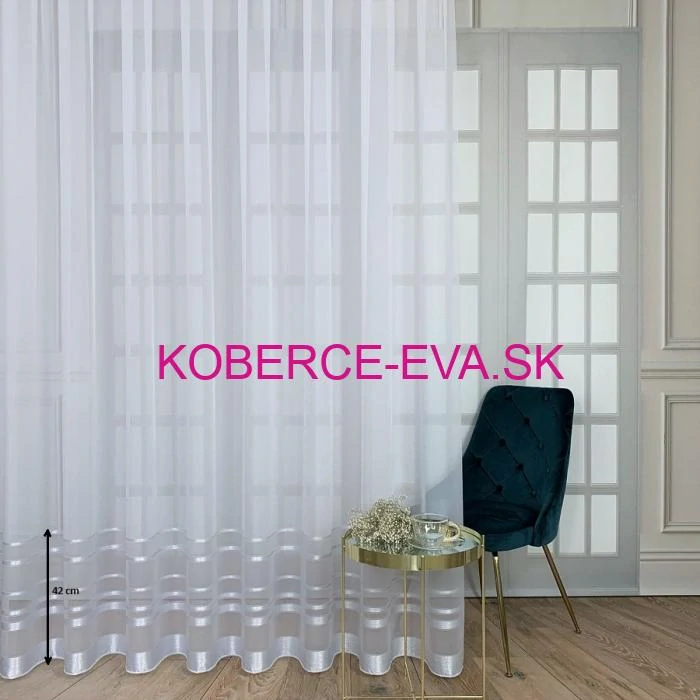 Záclona 000782 biela výška 320cm 