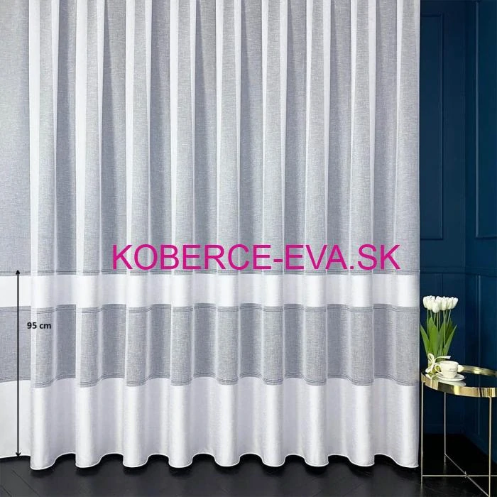 Záclona 000322 biela výška 290cm
