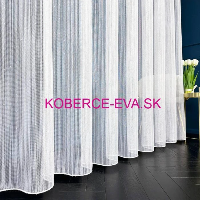 Záclona 1291 biela výška 300cm
