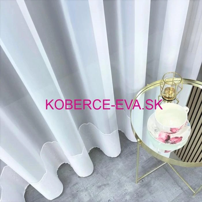 Záclona 000110 biela výška 290cm 