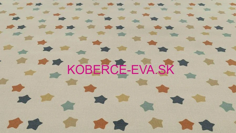 Metrážový detský koberec Luna béžový