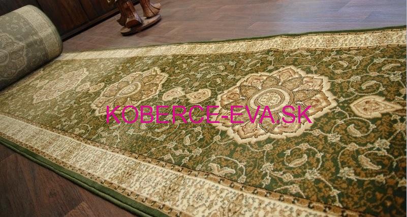 Behúň koberec Heat-set zelený