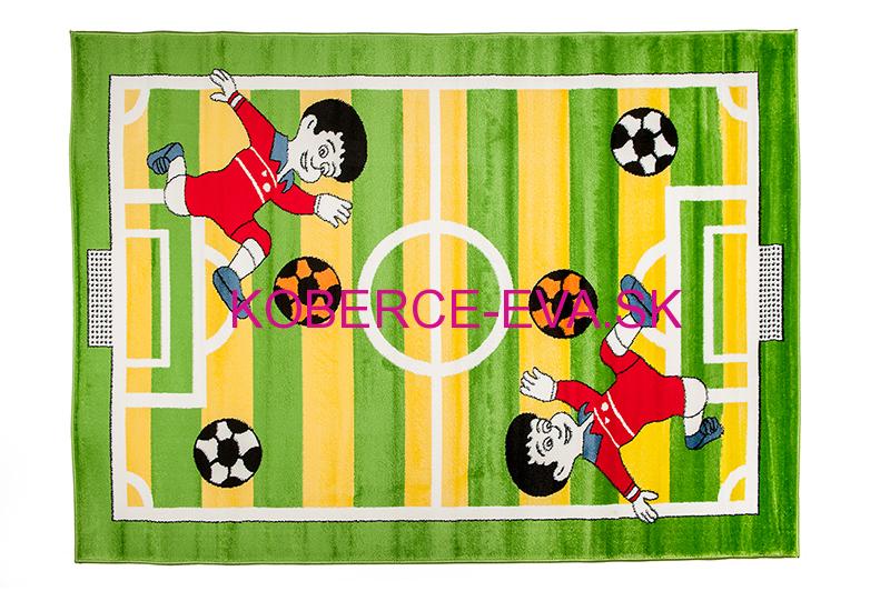 Detský koberec Happy futbal zelený
