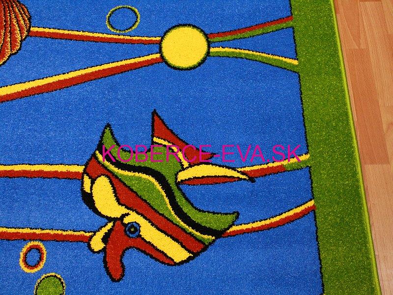 Detský koberec Rybky zelený