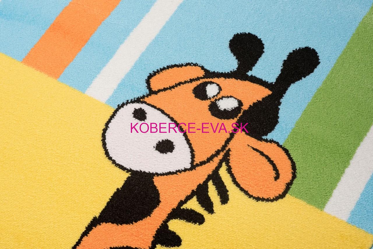 Detský koberec Happy ZOO modrý