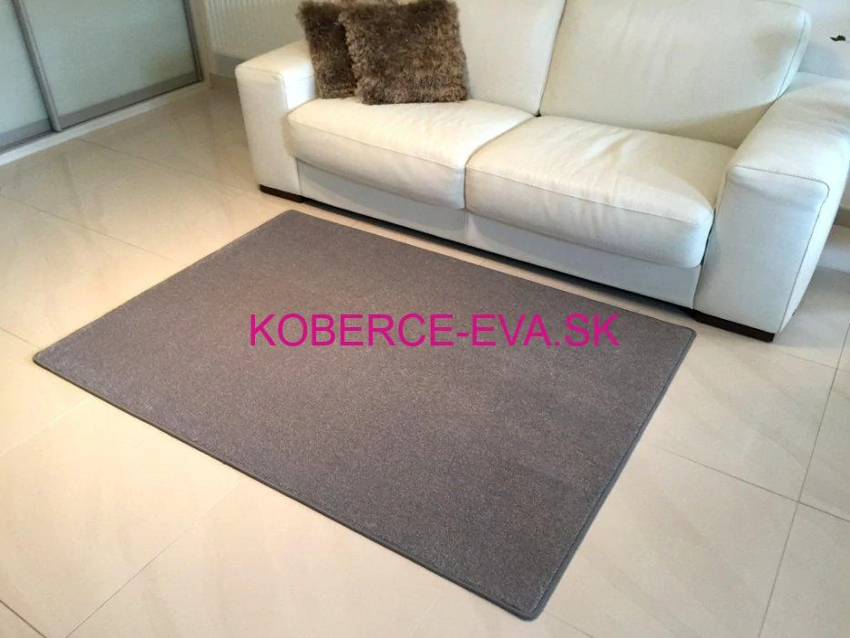 Kusový koberec Eton šedý