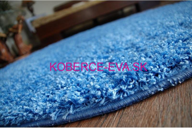 Koberec Shaggy Parisian modrý kruh