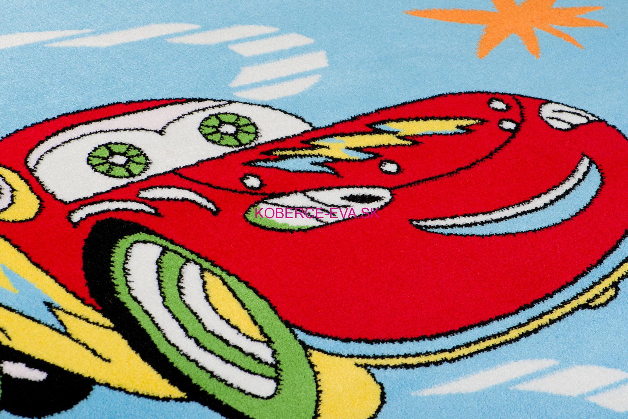 Detský koberec G011A B modrý