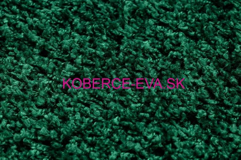 Koberec Shaggy Parisian tmavozelený