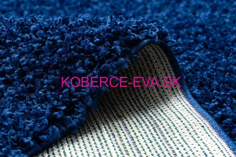 Koberec Shaggy Parisian tmavomodrý