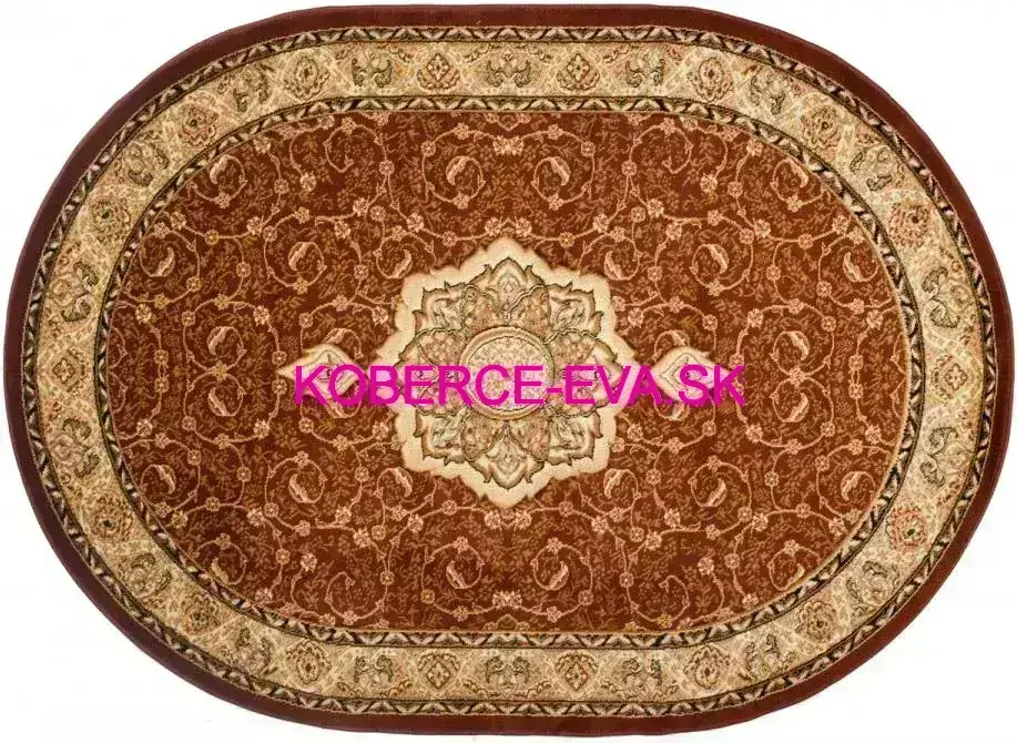 Kusový koberec Heat-set 5071A B hnedý