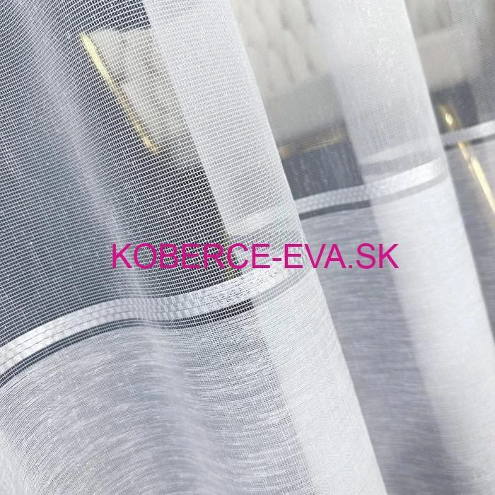 Záclona 35001-s biela výška 300cm 