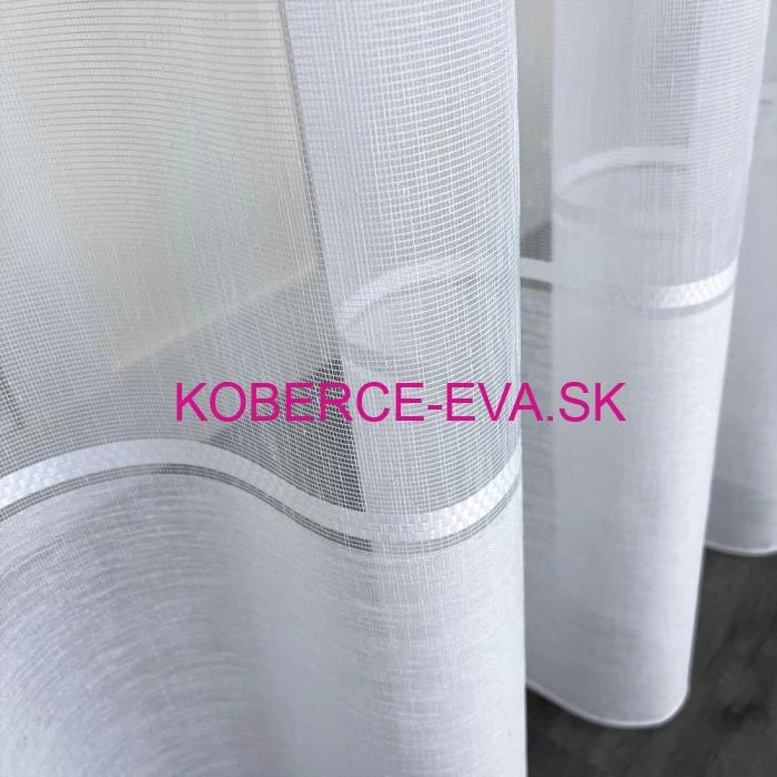 Záclona 35001-w biela výška 300cm 