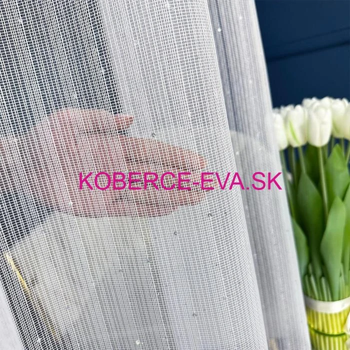 Záclona 1291 biela výška 300cm