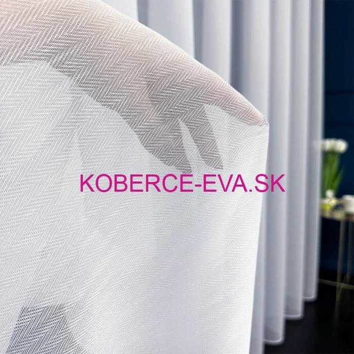 Záclona 3905 biela výška 300cm 