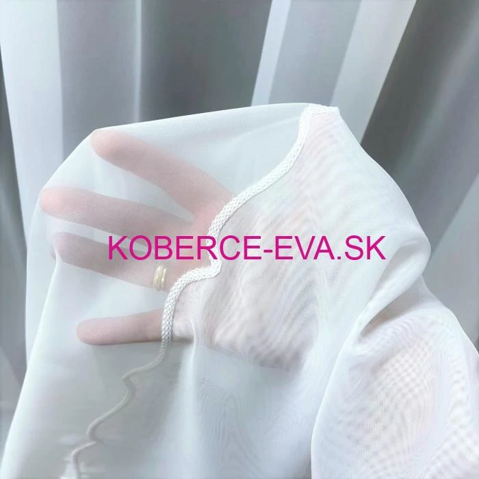 Záclona 000110 biela výška 290cm 