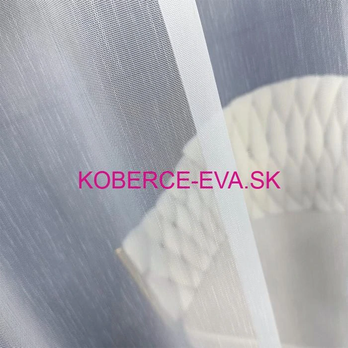Záclona 120996 biela s výšivkou výška 300cm 