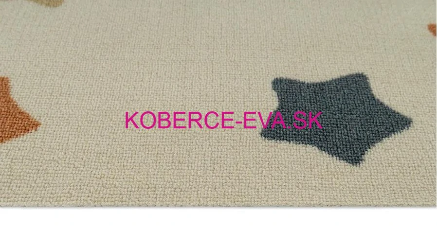 Metrážový detský koberec Luna béžový