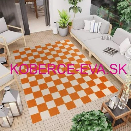 Vonkajší koberec M27E oranžový