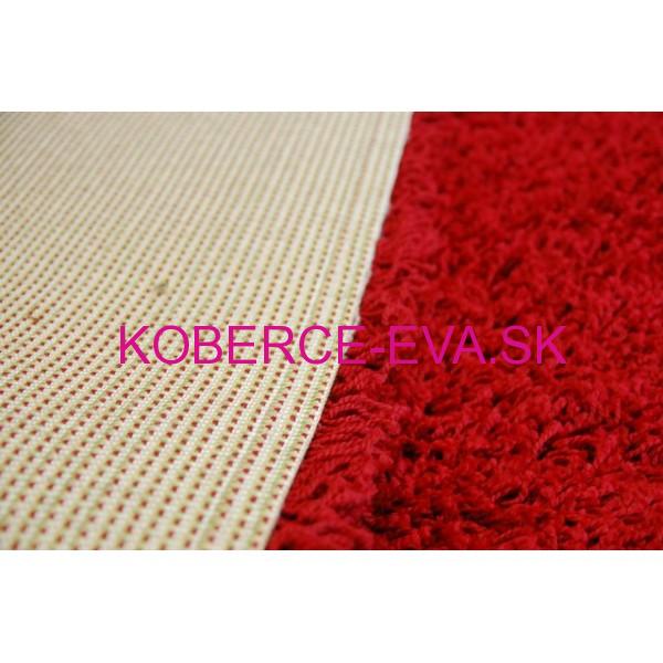 Behúň Shaggy Parisian tmavočervený-bordó