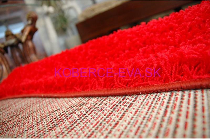 Koberec Shaggy Parisian červený