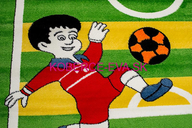 Detský koberec Happy futbal zelený
