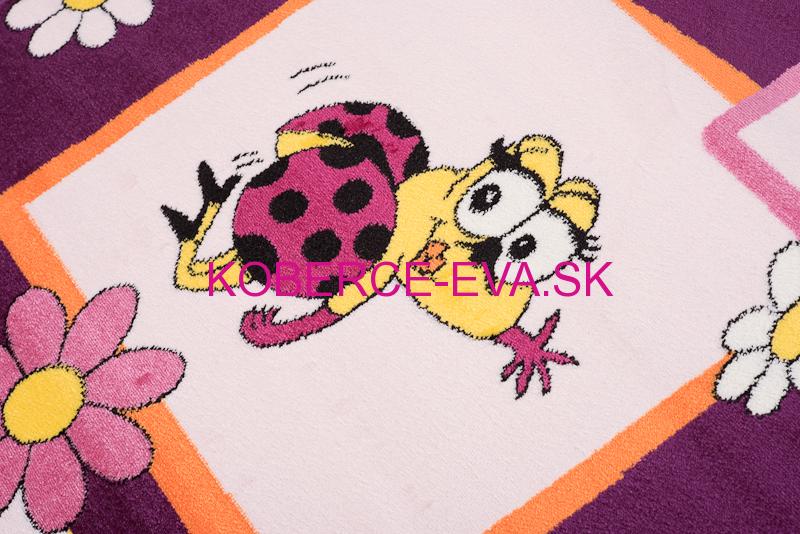 Detský koberec Happy dark purple