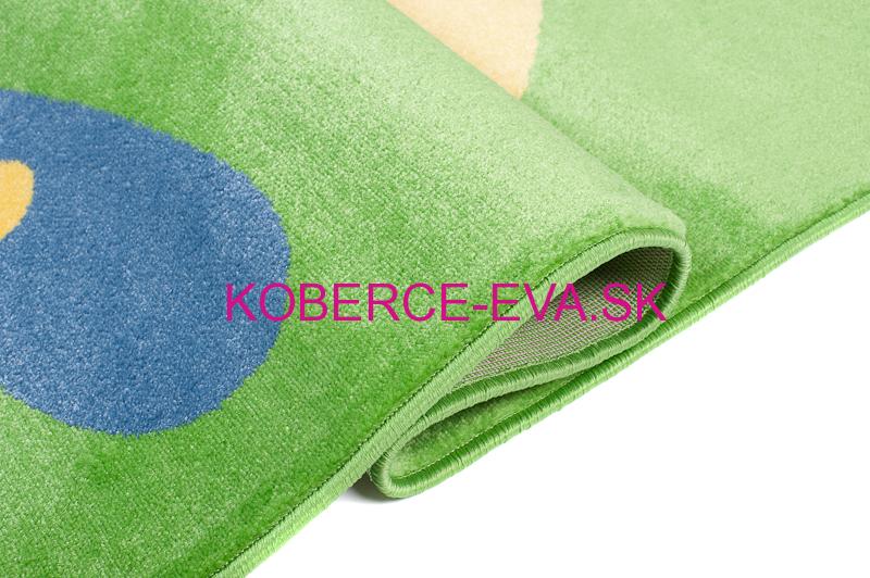 Detský koberec Happy vrtuľník zelený