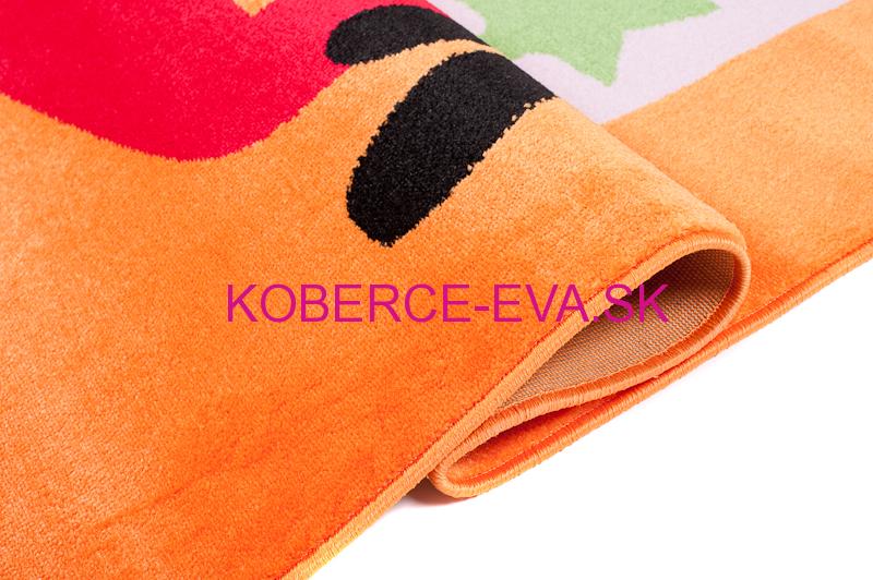 Detský koberec Happy vrtuľník oranžový