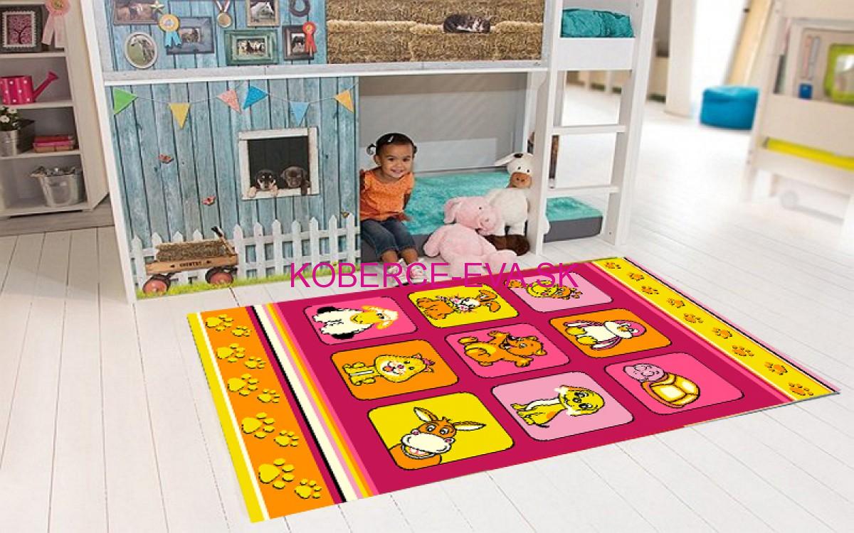 Detský koberec Happy fialová