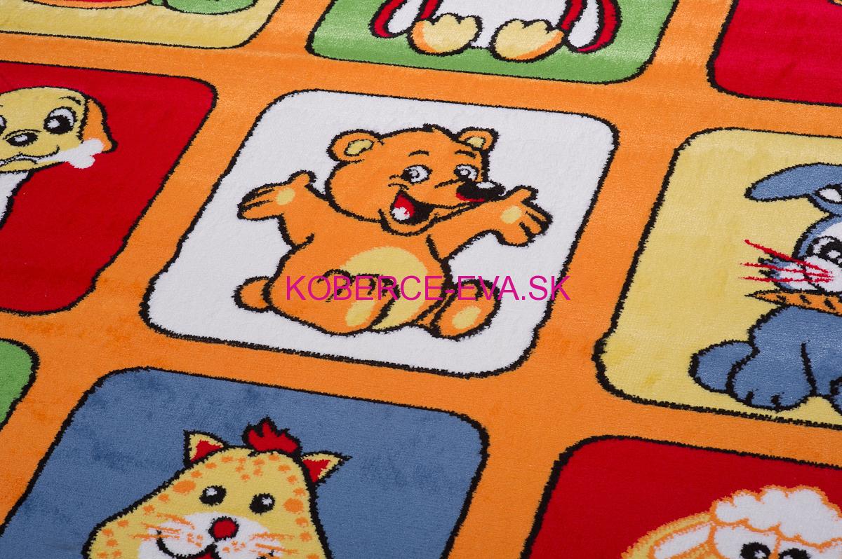 Detský koberec Happy oranžová